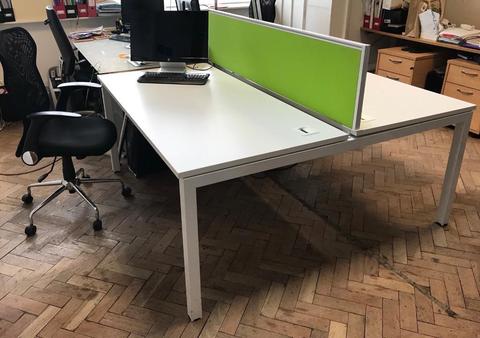 Luxury Double Bench Desk Office Furniture -brand Matrix by Elite Office Furniture