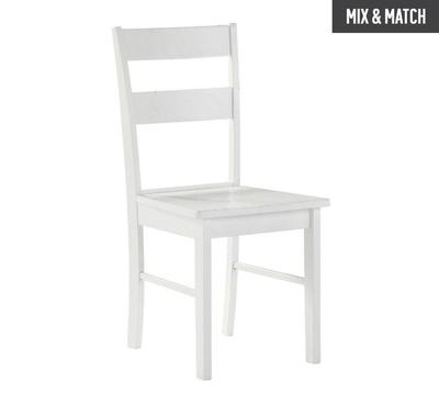 Collection Chicago Pair of Dining Chairs - White