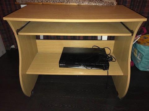 Desk In Oak Finish, Free To Collector