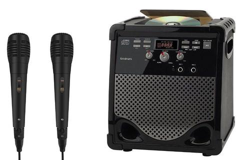 Goodmans XB16CDGBT Karaoke Machine includes 2 Microphones - Boxed as new