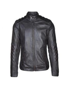 Black Leather Jacket - Tigha Samson Biker Jacket M