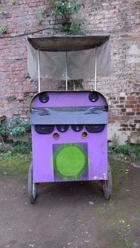 Portable DJ Booth Tricycle Rickshaw Pedicab with sub battery powered