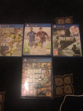 PS4 slim 1tb mint condition 4 games controller gta 5