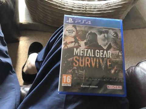 New ps4 game metal gear survive bargain £30 sealed