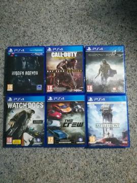 Small collection of ps4 games