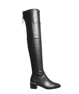 Over the knee leather boots
