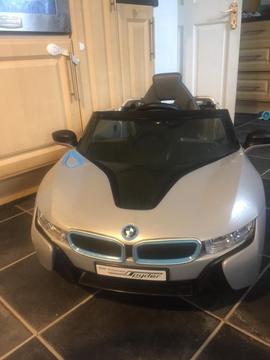 Child's play ride in car BMW electric