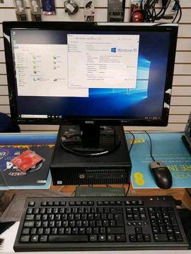 Hp prodesk pc with 22inch