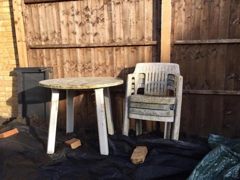 Garden table and chairs - FREE