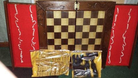 WOOD CHESS BOARD if reading this it will still be for sale