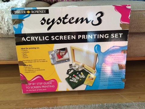 System 3 Screen Printing Set
