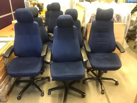 9 x manager director office chairs KAB heavy duty