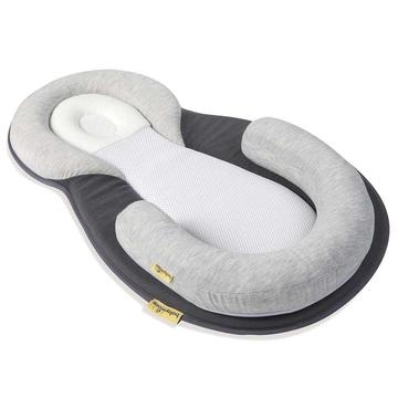 Babymoov Cosydream Smokey Grey - Comfy Newborn Baby Cot/Crib Sleep Positioner