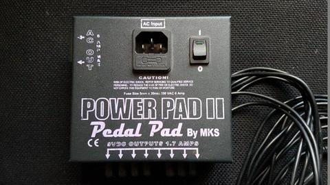 POWER PAD II (MXS Pedal Pad/power brick) 9 volt AC power brick for up to eight guitar effects pedals