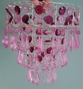 Pink and purple chandelier