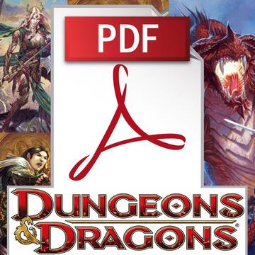 Dungeons & Dragons D&D AD&D TSR - PDFs