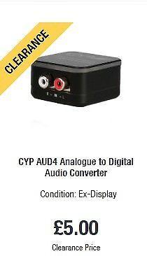 Analogue to Digital Audio Converter, Shop use no box , to clear