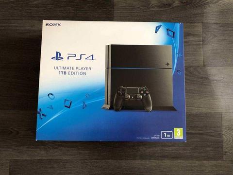 PS4 Unlimited Player 1 TB Edition ONO Plus 3 Games MINT CONDITION