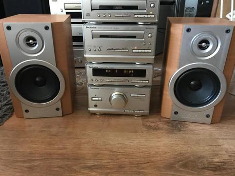Technics hd301 hifi system with Speakers