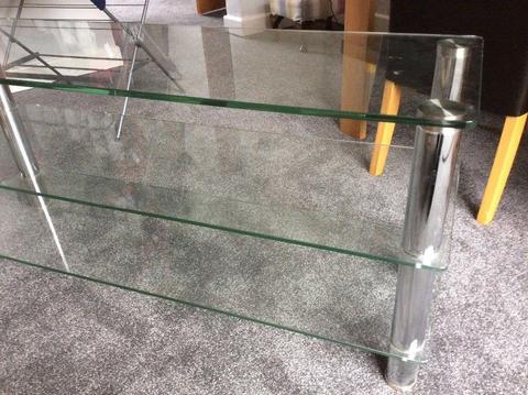 Glass t v stand