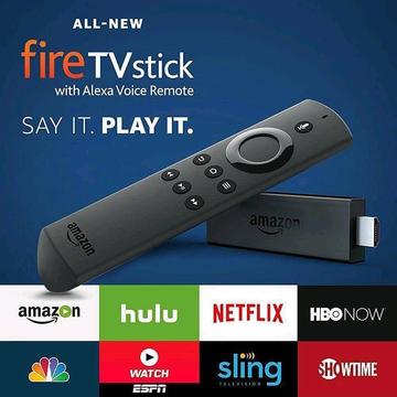 BRAND NEW AMAZON 2 ND GENERATION FIRE TV STICK WITH ALEXA VOICE REMOTE AND APPS