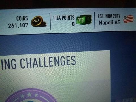 FIFA 18 PS4 ACCOUNT WITH 261K COINS