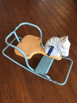 Vintage 1950's Tri-ang Child's Rocking Horse Toy Collectors Item