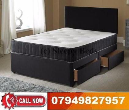 NEW OFFER DOUBLE DIVAN BED BASE MEMORY FOAM AVAILABLE