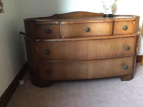 Large wooden dressing table