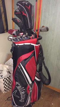 Callaway golf clubs and bag
