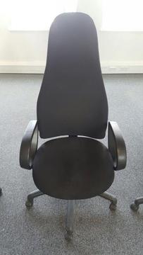 4 used diffrent type of leather office chairs all in good condition