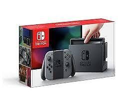 Nintendo Switch GREY Console with Mario Kart Deluxe 8. Like new!