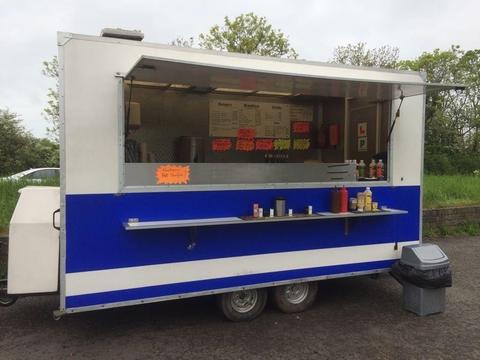 CATERING TRAILERS, TRANSIT VAN and 2 PITCHES in NORTH SOMERSET on busy road leading off M5