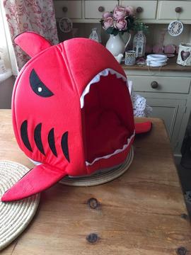 Shark shaped cat bed (2 available)