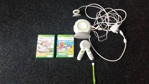 (Educational). Leapfrog Leap TV Console + 2 Games
