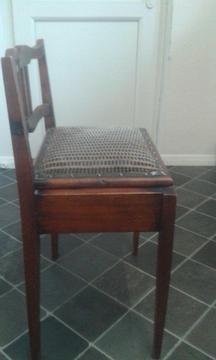 antique piano stool