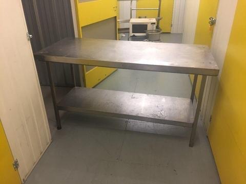Large Stainless Steel Prep Table