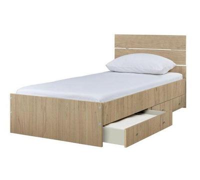 Bedford Single 2 Drawer Bed Frame - Napa Oak
