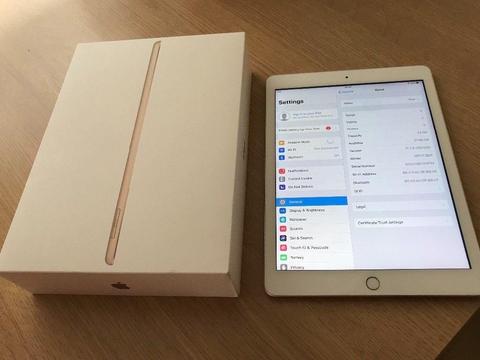 6 weeks old iPad 5th generation 32gb WiFi. 11 months Apple warranty £240 NO OFFERS. CAN DELIVER