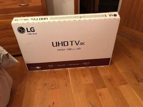 Almost new LG 43 inch 4K ultra hd smart led HDR tv .Latest model. £290 NO OFFERS.CAN DELIVER