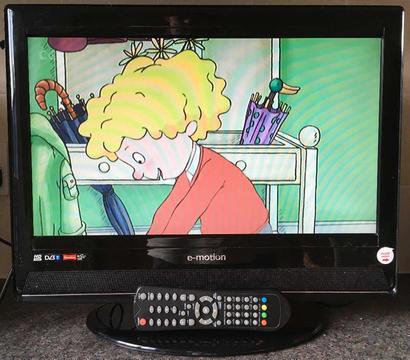 19 inch e-Motion Widescreen HD HDMI TV with built-in Freeview Digital Television