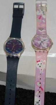 SWATCH WATCH CHOICE OF TWO LOVELY DESIGNS UNWORN, BARGAIN ONLY £8 EACH CAN POST