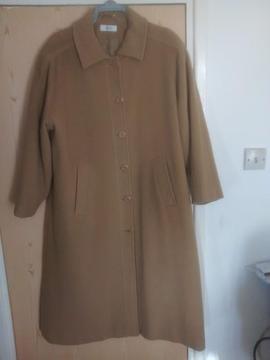 Ladies long Camel coat