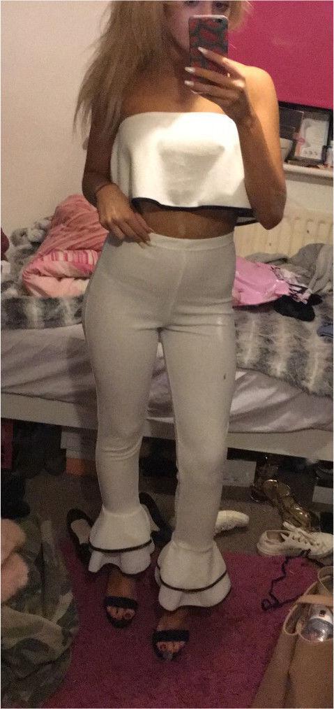 White trouser and top co ord