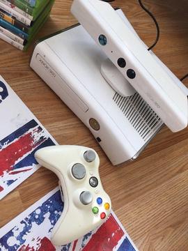 Xbox 360s Wireless Console, Kinect sensor, and Games Bundle