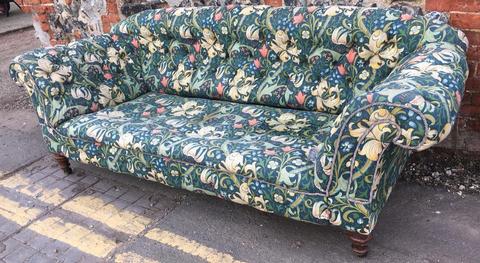 Antique Victorian chesterfield sofa settee