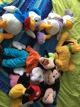 Disney characters, Pluto, Minnie Mouse, Mickey Mouse, Daisy Duck, Donald Duck and goofy