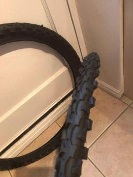 Pair of new mountain bike tyres 24x1.90