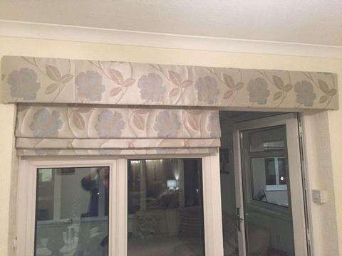 Fully lined Roman Blind