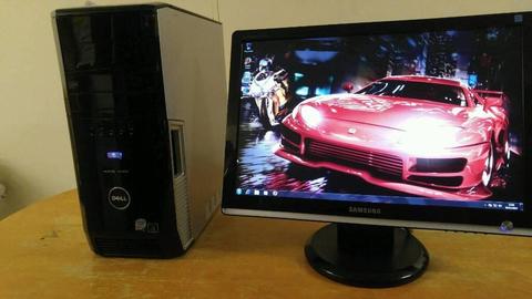 Fast SSD Dell XPS 430 Quad Core Gaming Desktop Computer PC With Samsung 20 Inch